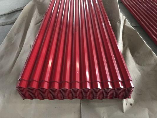 14 গজ corrugated ইস্পাত প্যানেল 0.45mm গ্যালভানাইজড দস্তা ছাদ শীট