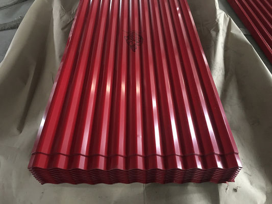 14 গজ corrugated ইস্পাত প্যানেল 0.45mm গ্যালভানাইজড দস্তা ছাদ শীট