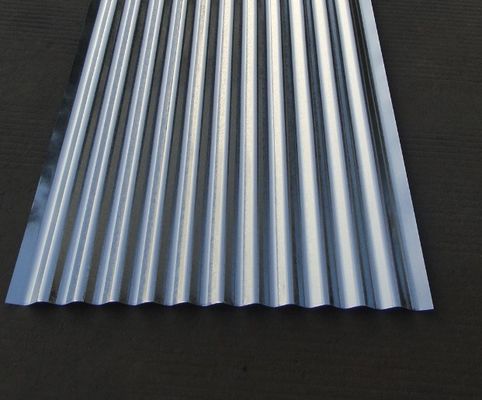 60-95HRB পৃষ্ঠের কঠোরতা ছাদ এবং নির্মাণের জন্য corrugated ইস্পাত শীট