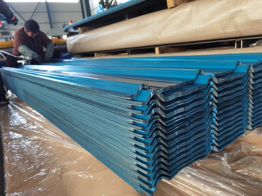উচ্চ কঠোরতা 60-95HRB corrugated ইস্পাত শীট পৃষ্ঠ 20-275g/M2 জিংক লেপ
